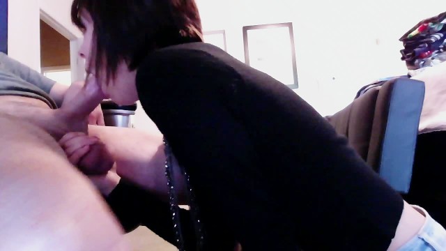 Giving My Bf A Blowjob While He