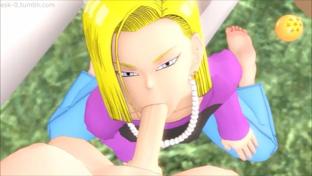 Android 18 Shaft Suck