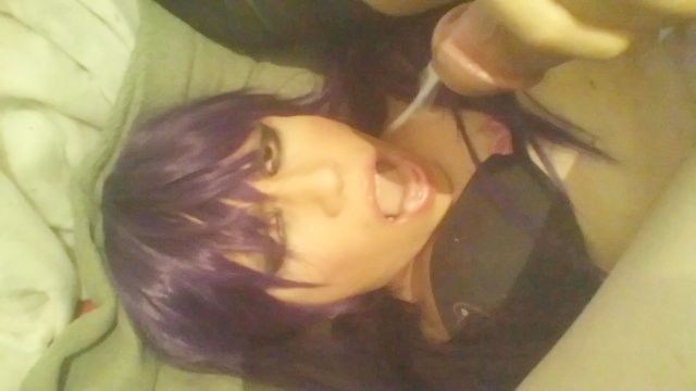 Paulina Doll Jism In Mouth (self Facial Cum) Sexy Cd In Purple Hair