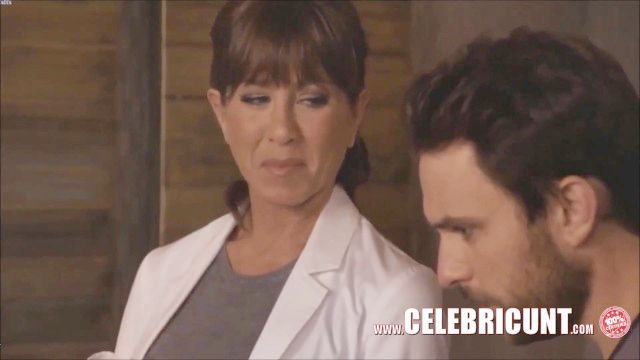 exciting celebrity sexy mom jennifer aniston downblouse bonanza hd